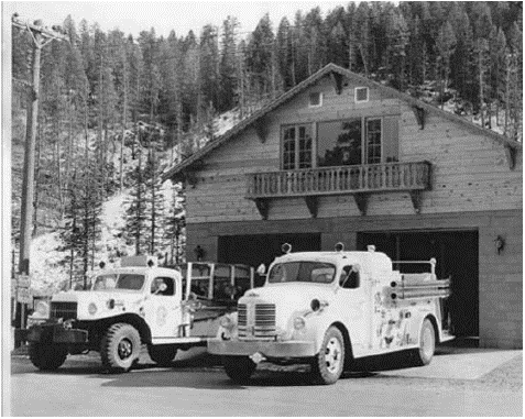 First Fire House in Evergreen